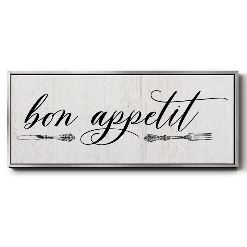 Bon Appetit- Framed Canvas