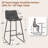 Emira 26'' Upholstered Faux Leather Bar & Counter Stools – Set of 2 or 3, Adjustable Foot Pads, Perfect for Kitchen Islands & Bars-1332121784-1285413276