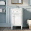 Meuble-lavabo compact de style français avec lavabo en céramique et tablette de rangement-66843298-66843297