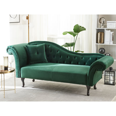 Whitlock Velvet Chaise Lounge
