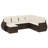 Vidaxl Garden Sofa Set Brown