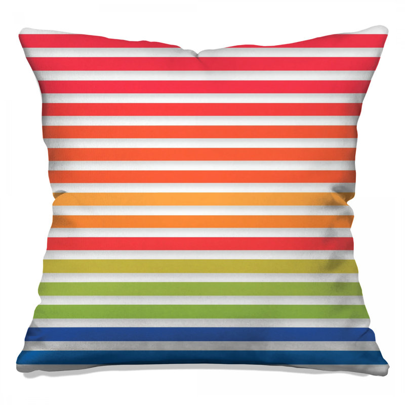 Coussins décoratifs Rainbow, 16 x 16 pouces