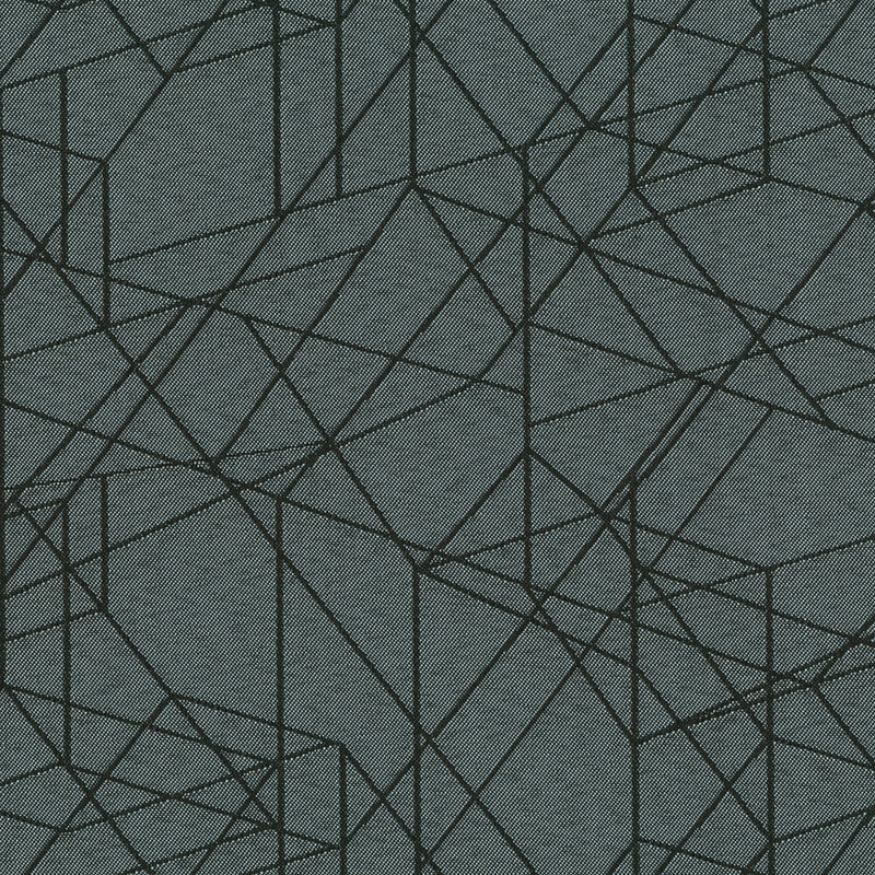 Tissu tissé en jacquard Crypton Rendition par The Yard, Lune bleue