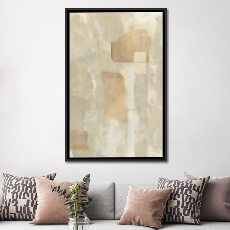 «Transept II», reproduction sur toile, H 26 po x l 18 po x P 1,5 po, Toile avec cadre noir, Pas de tapis