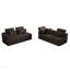 Canapé modulaire en L en forme de L, canapé en velours côtelé minimaliste compressé, se déplie en lit, conception confortable et peu encombrante - brun-129420504