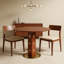 31.5-inch Solid Wood Top with Solid Wood Legs Round Modern Dining Table