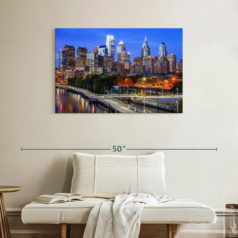 Ravi Philadelphia Blue Hour, H 26 po x l 39 po