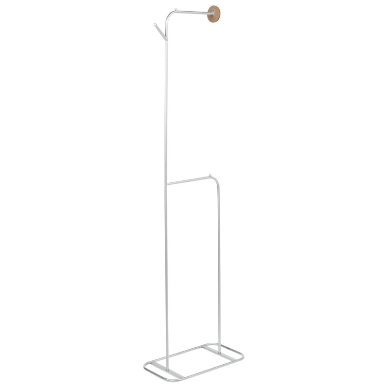 Metal 2 - Hook Coat Rack, Silver
