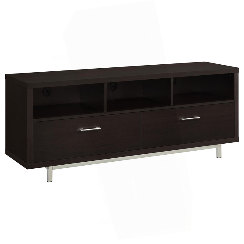 Meuble télé avec rangement 60 po Cappuccino