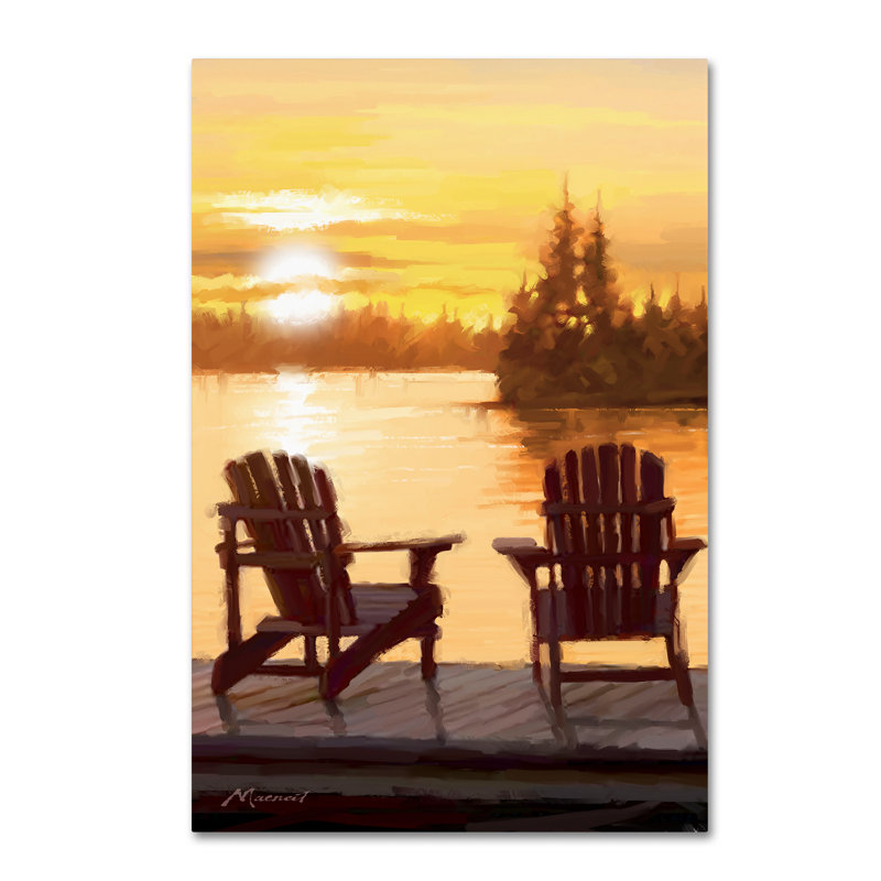 « gold lake », reproduction sur toile, H 24 po x l 16 po x P 2 po