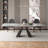 Dining Table Set With 94.5” Extendable Sintered Stone Table And 8 Faux Leather Chairs-1910879856-1910879859