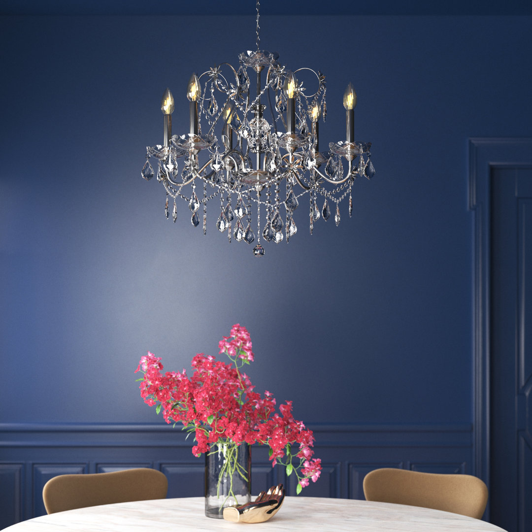 Monroe 6 - Light Dimmable Classic / Traditional Chandelier Etta Avenue™ 