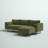 Napa 104.5" Velvet Sectional Sofa-1446458017-1446005340