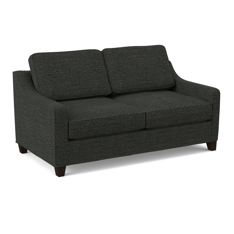 Clark 74" Square Arm Sofa Bed with Reversible Cushions, Cafelle, Hybrid, Antic Pepper