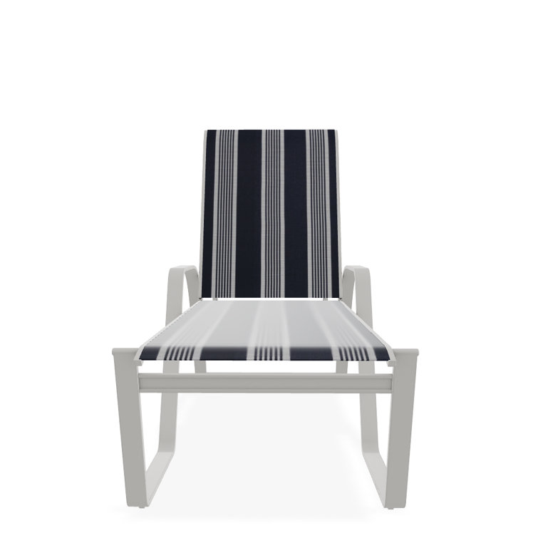 Holna Outdoor Rust-Resistant Metal Chaise Lounge