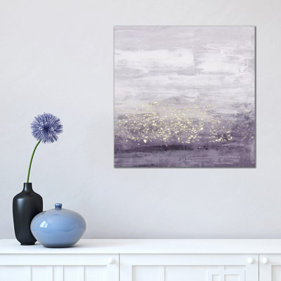 Amethyst Glitter I by Jennifer Goldberger - Wrapped Canvas Painting