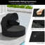 Lit de jour rond en osier -827278827