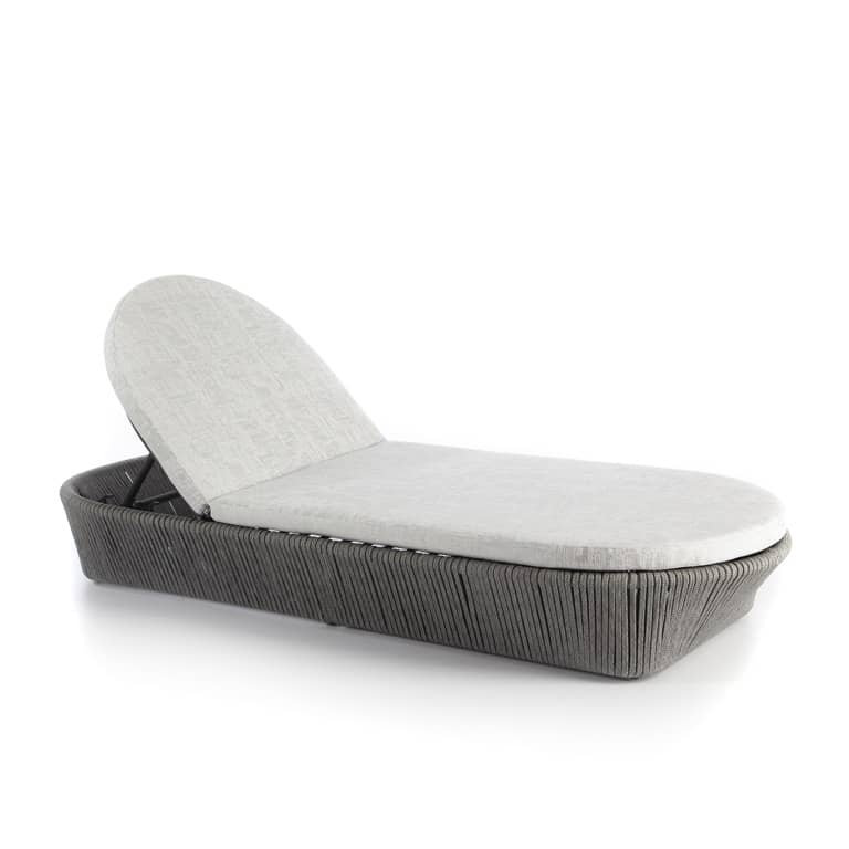 Boston Outdoor Chaise Lounge, Canvas Taupe Sunbrella® Canvas