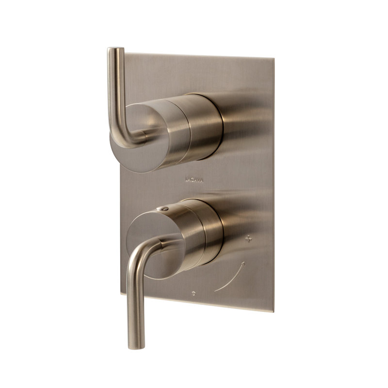 Cigno Progressive Pressure Balancing 3-Way Diverter Mixer, Brushed Nickel