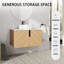 Meuble-lavabo mural simple 30 po avec lavabo en céramique-385759228
