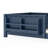 Twin Size Kids Floor Bed With Fence And Built-In Bookshelf,Twin Size Montessori Floor Bed With Slats And Safety Guardrail,Easy Assemble Montessori Beds For Kids, Blue-1961092479