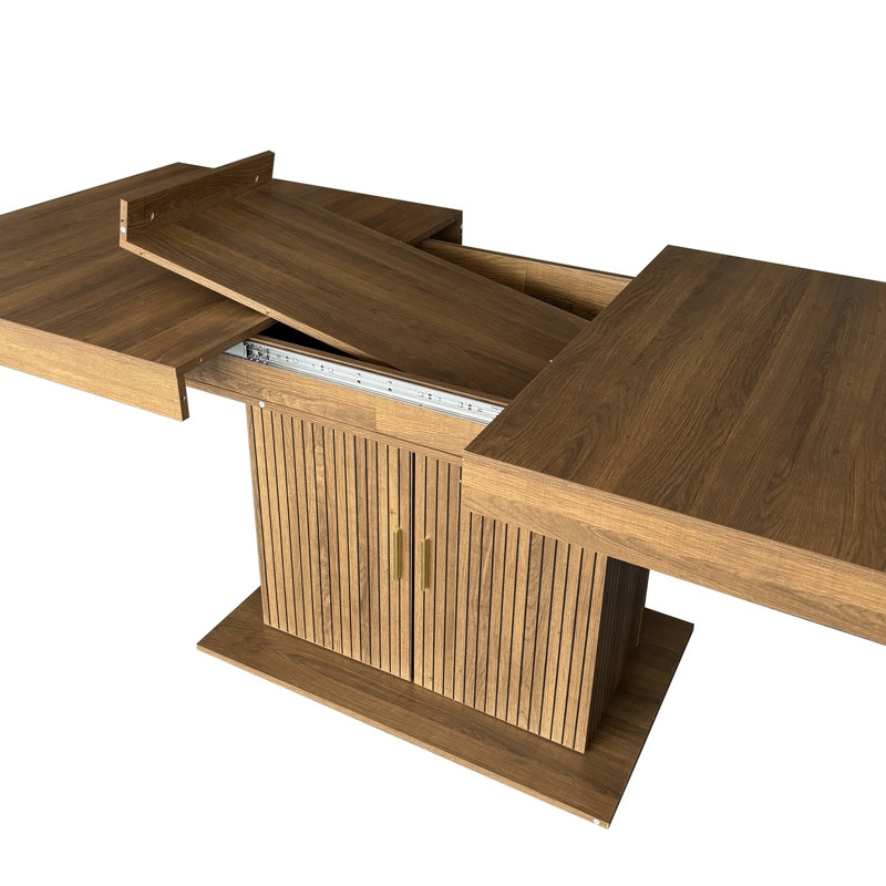 Table de salle à manger moderne extensible et facile à ranger pour 6 à 10 personnes, idéale pour les réunions de famille