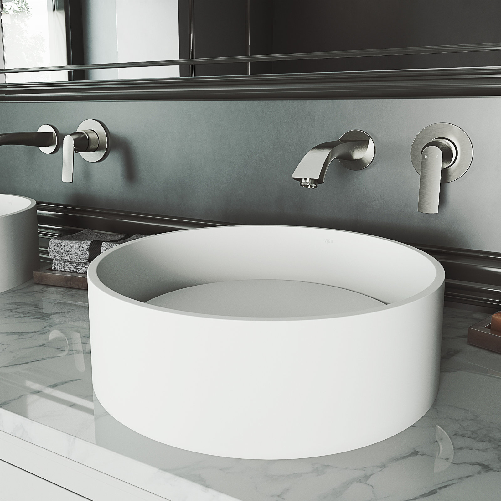 Anvil Round Vessel Bathroom Sink
