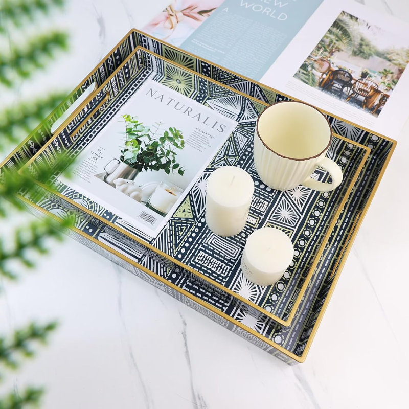 Decorative Tray With Handle