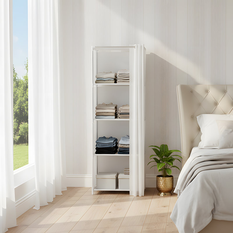40cm Portable Wardrobe, White