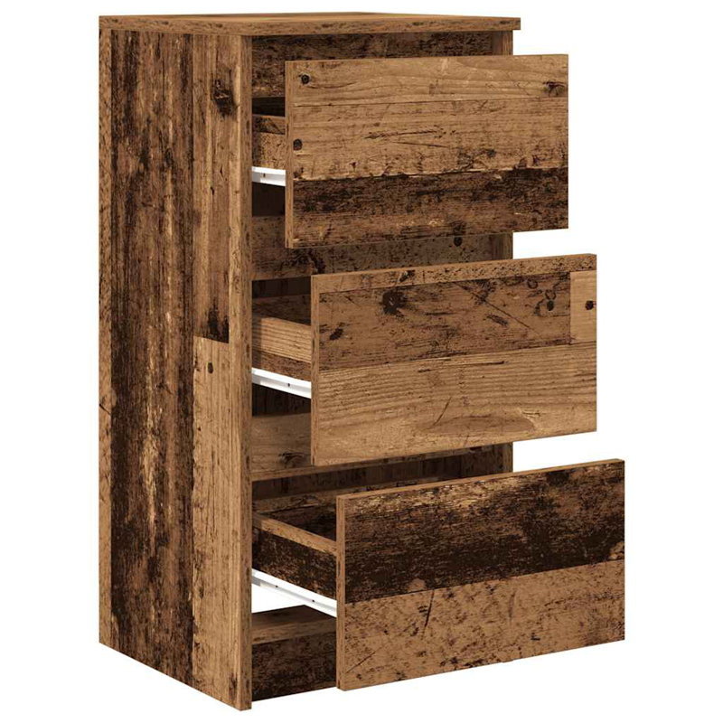 Sideboard 37.5X35x76 Cm Engineered Wood, Old Wood