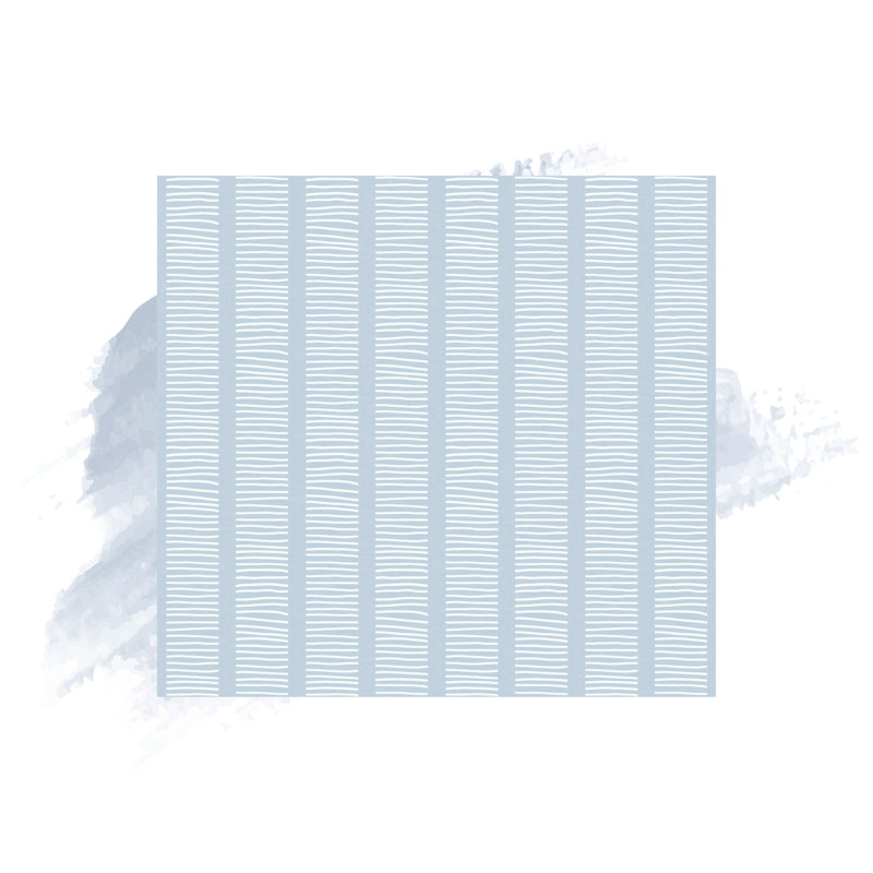Spivey Striped Roll, Blue Oasis