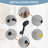 Single-Handle 6-Spray Dual Shower Faucet Set 1.8 GPM With Valve And Filtered Handheld Shower Head-109617517