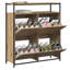Shoe Cabinet 100 X 34 X 112 Cm Engineered Wood-854568206