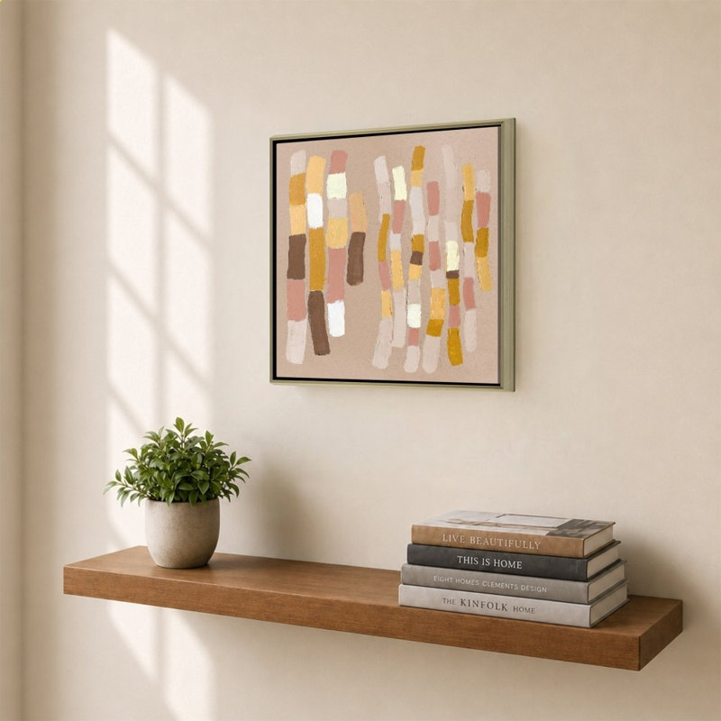 «Sweet Little Tan Abstract» par Lanie Loreth, impression sur toile