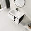 Meuble-lavabo mural flottant 32 po avec lavabo simple et porte d'armoire à fermeture en douceur 32 po