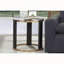 Table basse moderne pour salon avec rangement, plateau relevable, étagères ouvertes, fini anthracite, structure en bois robuste