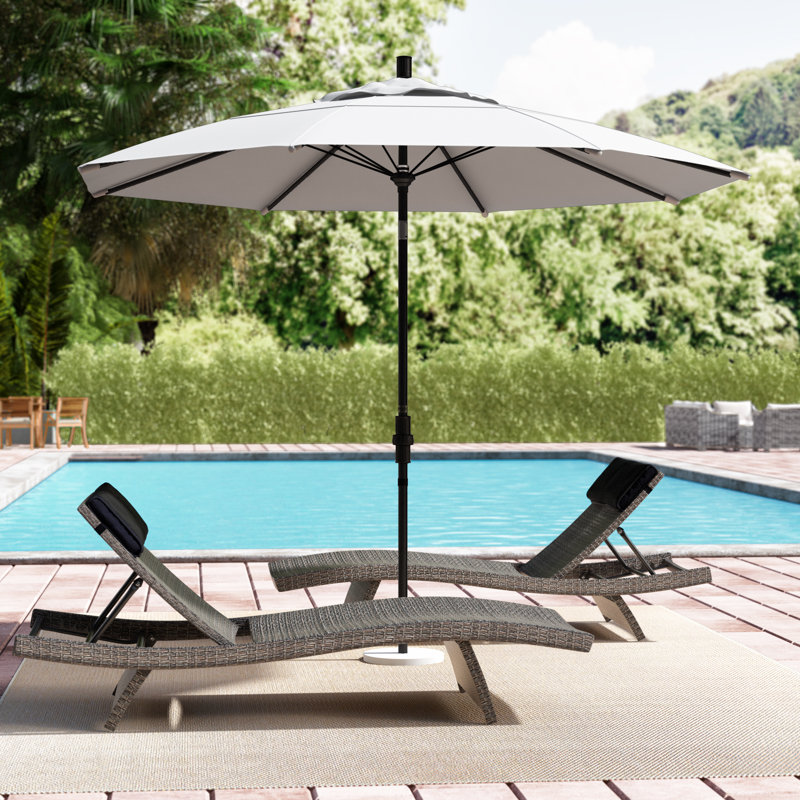Parasol 9 'Market Sunbrella, Toile Sunbrella® naturel