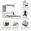 Lit escamotable et étagère de rangement avec tiroirs Edge 85W-94480771