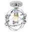 Luminaire semi-encastré en forme d'anneau elliptique chromé 1 lumière Ctonwell l 10 po Cresswell