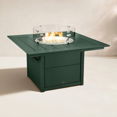 POLYWOOD® Square 42" Fire Pit Table