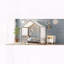 Lit simple au sol avec auvent et rampes Montessori-129502957