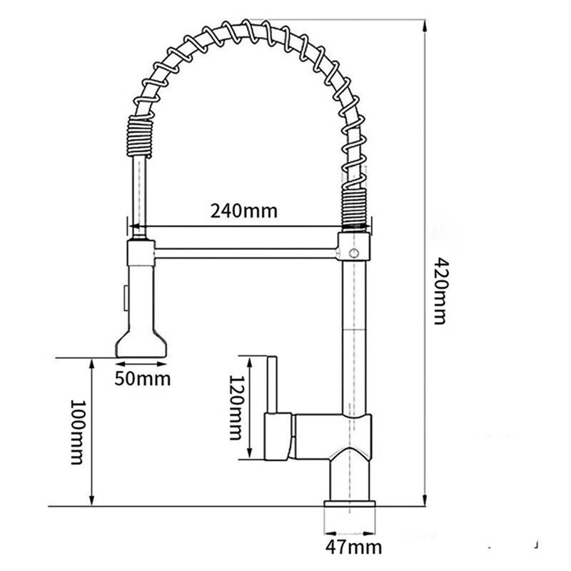 Belfry Kitchen Wall Pull Down Kitchen Faucet, Gold