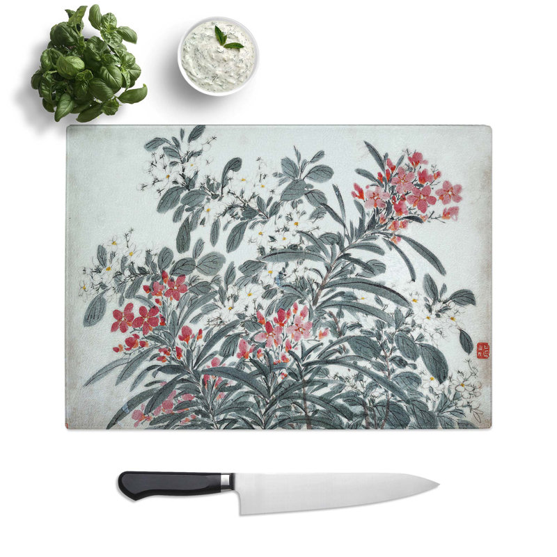 Glass Garden Flowers Vol.9 by Chen Daofu Chopping Board, 28.5 cm W x 20 cm L
