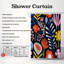 Matisse Garden Motifs - Rideau de douche standard 1 pièce-1092067004