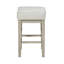 Ensemble de 2 tabourets à hauteur de comptoir de transitionnel en similicuir 24 po, structure en bois massif-1605564144-1605564148