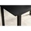 Black Square Table With Metal Leg, Top, Modern Living Room Feature Addition Table, Extendable And Practical