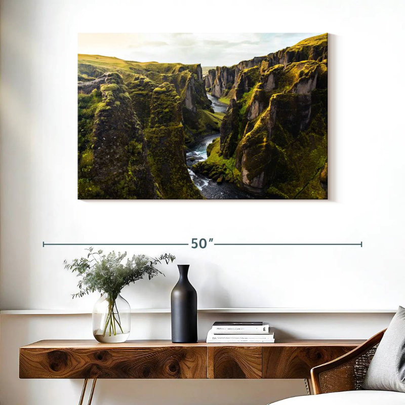 Kavia, Fjadrargljufur Canyon, Islande, H 26 po x l 39 po