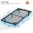 Zoller Floating Bed Frame with LED & Charging Station, Modern Metal Platform Bed, No Box Spring Needed-812422483