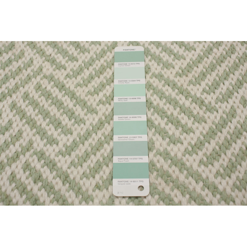 Kilim vert clair Nevada 4 pi 11 po x 7 pi 7 po, Rectangle 4 pi 11 po x 7 pi 7 po