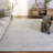 Glamour Hand Tufted Viscose Wool Cotton with Latex Abstract Rug in Gray/Ivory-437560184